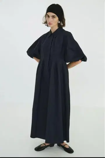 [ CLANE ] WAIST DESIGN VOLUME ONEPIECE