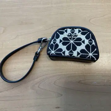 kate spade 코인 케이스 블랙/화이트