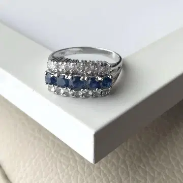 925 실버 블루 스톤 반지