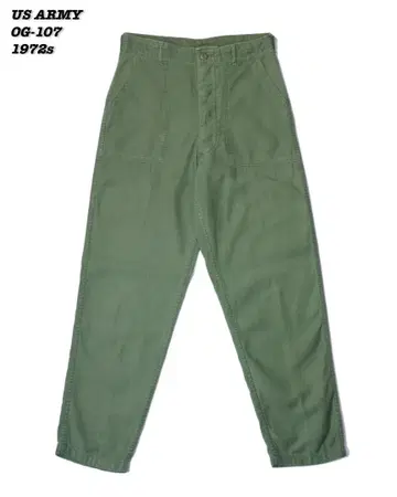 US ARMY OG-107 UTILITY TROUSERS 1972s