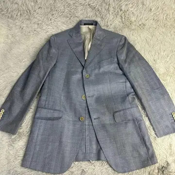 살바토레 페라가모 라이트 블루 썸머 자켓 백 오픈