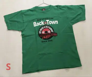 Back in Town 아케보노바시 티셔츠 S 사이즈 그린