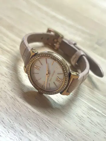 Michael Kors 핑크 가죽 시계