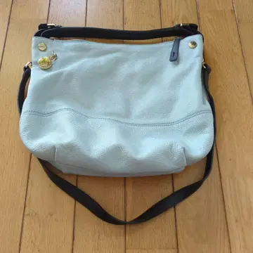 FURLA 스카이블루 가죽 숄더백