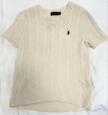 Polo Ralph Lauren 케이블 니트 반팔 M