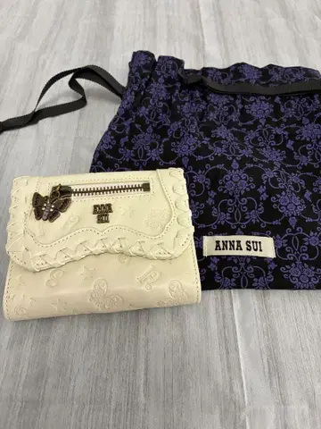 ANNA SUI 3단 반지갑 아이보리