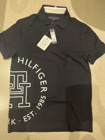 타미힐피거 네이비 피케 셔츠