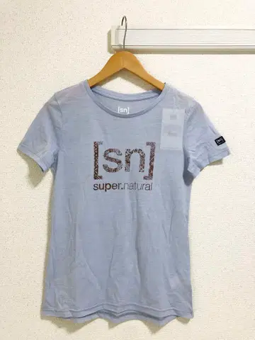 super.natural [ sn ] 로고 반팔 티셔츠 요가 필라테스