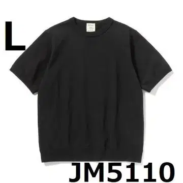 [ 새상품 ] [JM5110] [L] 잭맨 도츠메 리브 티셔츠 반팔 블랙