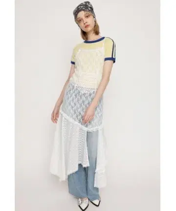 SLY COMBINATION LACE 드레스 화이트