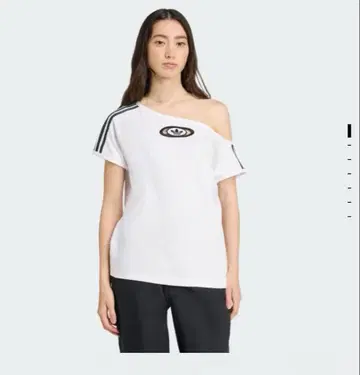adidas 오프숄더 티셔츠 M 화이트 KC8795