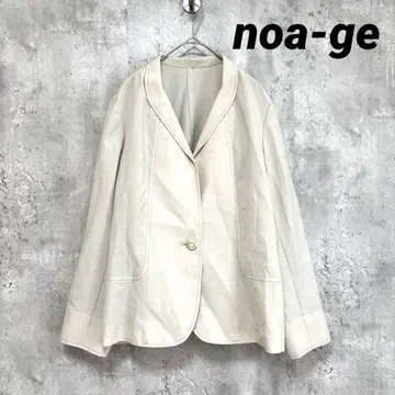 [ noa-ge ] 테일러드 자켓 베이지 L 깨끗한 캐주얼 새상품급