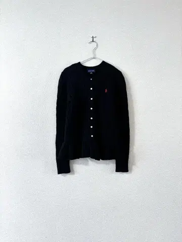 랄프 로렌 페플럼 가디건 블랙 160