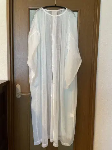 니코앤드 시스루 롱 가디건