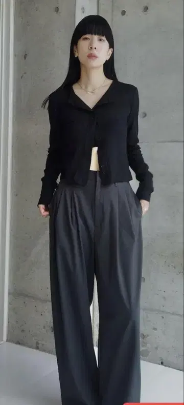 HANNE 시어 리브 가디건
