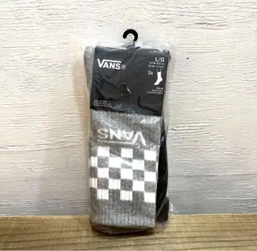 새상품 VANS 체크 무늬 삭스 3족 세트 L/G