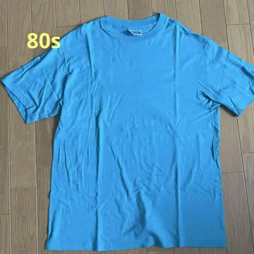 Hanes T셔츠 블루 80년대 USA제