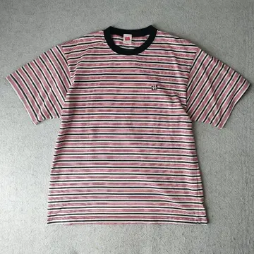 Hanes 헤인즈 멀티 보더 티셔츠 트림