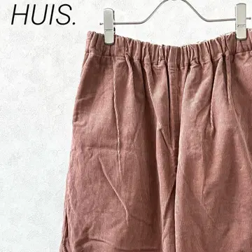 HUIS. 엔슈 직물 셔틀 코듀로이 벌룬 팬츠 포켓 부착 넉넉한 핏