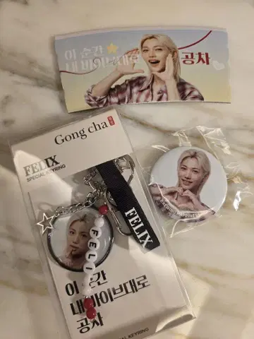 Gong cha 공차 콜라보 필릭스 키링