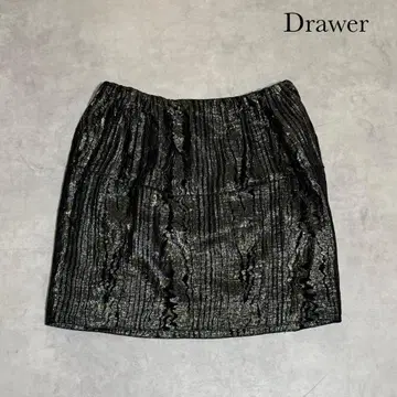 Drawer 드로어 실크 라메사 타이트 미니 스커트 R285