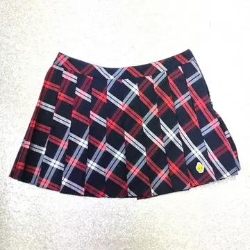 Callaway x Tweety 자수 체크 무늬 스커트