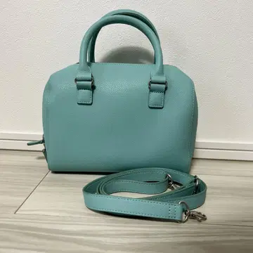 UNIQLO 레더 터치 2way 보스턴 백 터콰이즈 블루