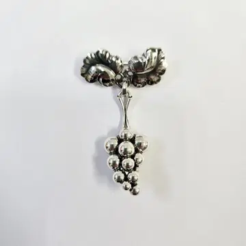 조지 젠슨 GEORG JENSEN 포도 모티브 브로치 SV