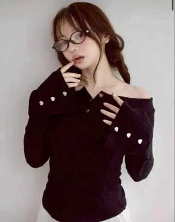 andmary Dorothy heart tops 블랙