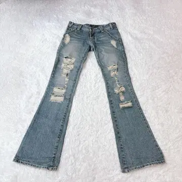 00s archive grange flare damage denim