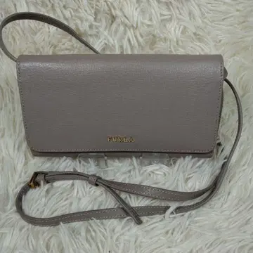 FURLA 장지갑 스트랩 월렛 숄더 그레이지