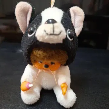 레트로 강아지 몬치치 인형옷 키링