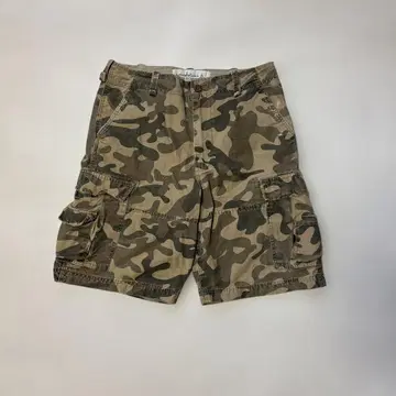 카모플라쥬 카고 숏팬츠 4 포켓