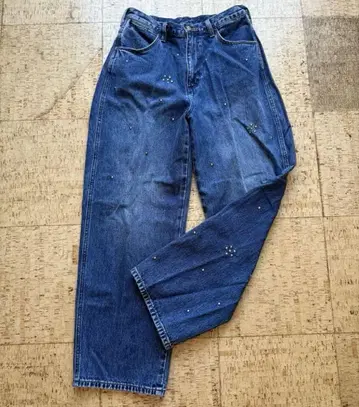 Wrangler 스터드 장식 블루 데님