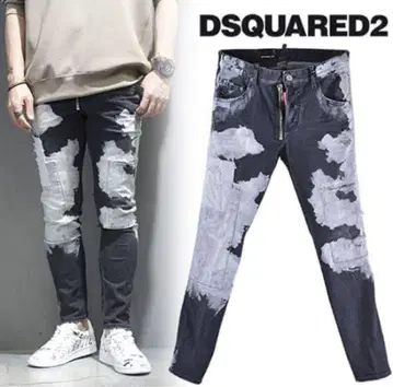 DSQUARED2 인기 디자인 페인트 가공 사이즈 48