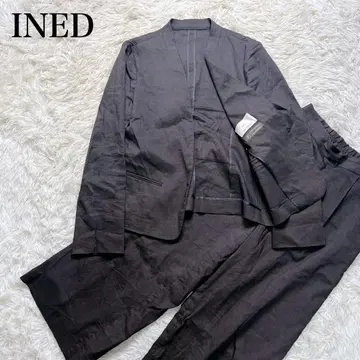 INED 이네드 린넨 블렌드 컬러리스 수트 셋업 11
