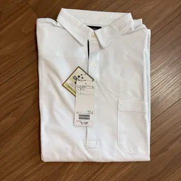 BEAMS HEART 화이트 피케 셔츠 L 사이즈