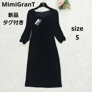 택 포함 새상품 MimiGranT 미미그랑 불이코 원피스 블랙