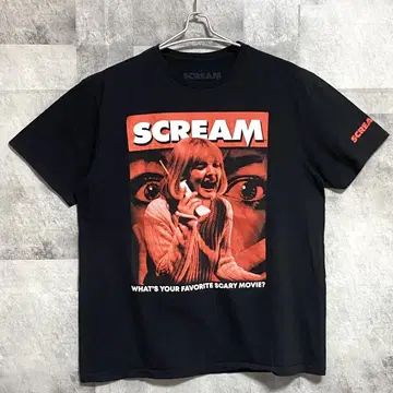 영화 SCREAM 스크림 T셔츠 2023년 카피라이트 블랙 레어