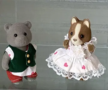 실바니안 패밀리 초기 인형 마론 강아지 곰