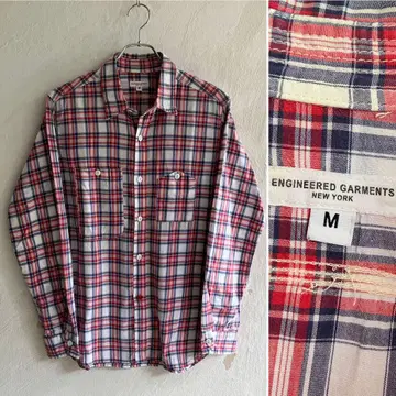 새상품급 Engineered Garments 체크 워크 셔츠