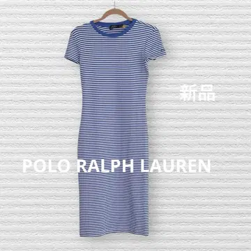 POLO 랄프 로렌 스트라이프 롱 원피스 미국 구매 새상품