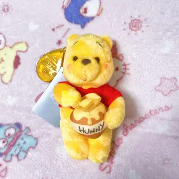 푸우 봉제 인형 키체인 꿀벌의 날