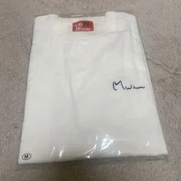 모던 로고 자수 T 화이트 M 사이즈