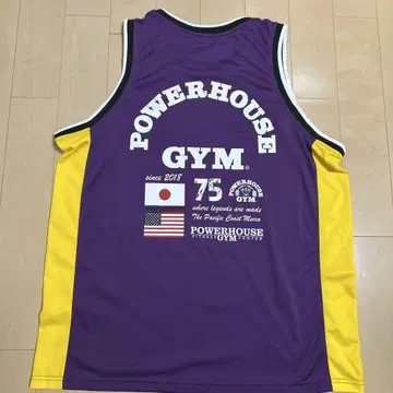 POWERHOUSE GYM 골드짐 탱크탑 보라색/옐로우 컬러