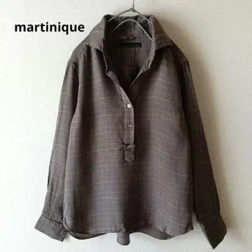 martinique 마르티니크 블라우스 체크 스키퍼