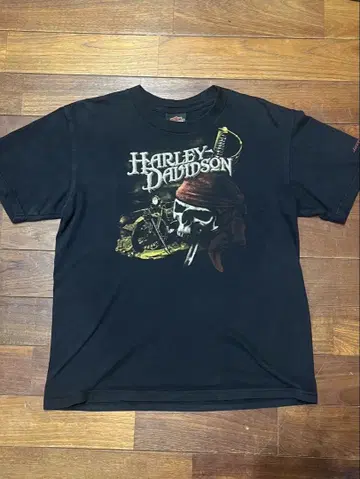 Harley-Davidson 스컬 디자인 티셔츠 구제 의류