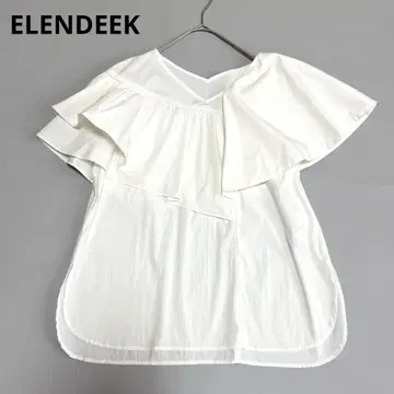 ELENDEEK 엘렌딕 플레어 슬리브 티셔츠 블라우스
