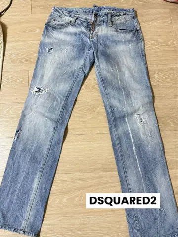 DSQUARED2 데미지 데님 슬림 핏