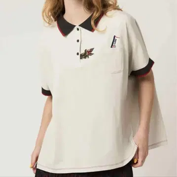 graniph x STRANGER THINGS 돌먼 슬리브 폴로셔츠